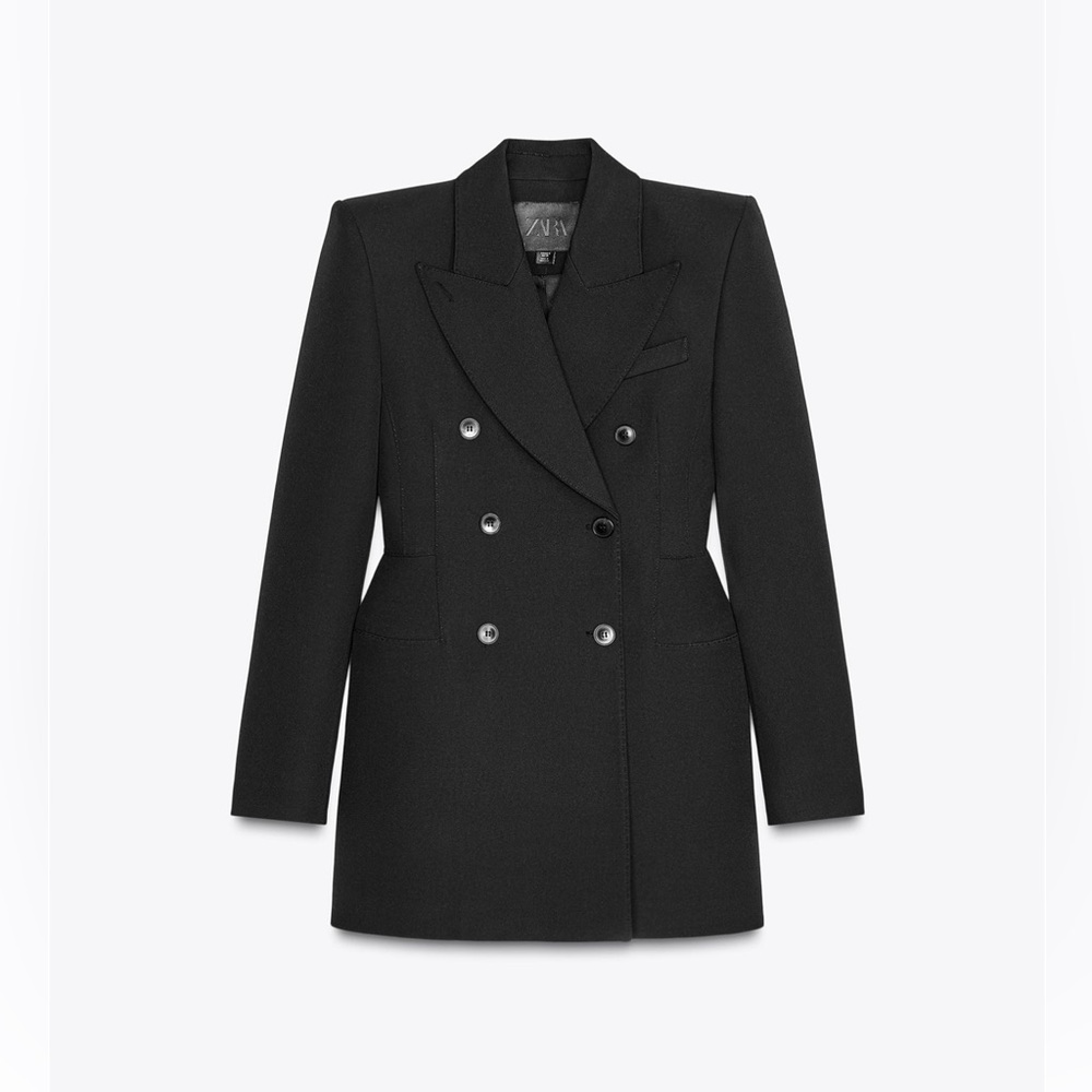 Zara DOUBLE-BREASTED BLAZER DRESS ZW COLLECTION - Picture 3 of 8